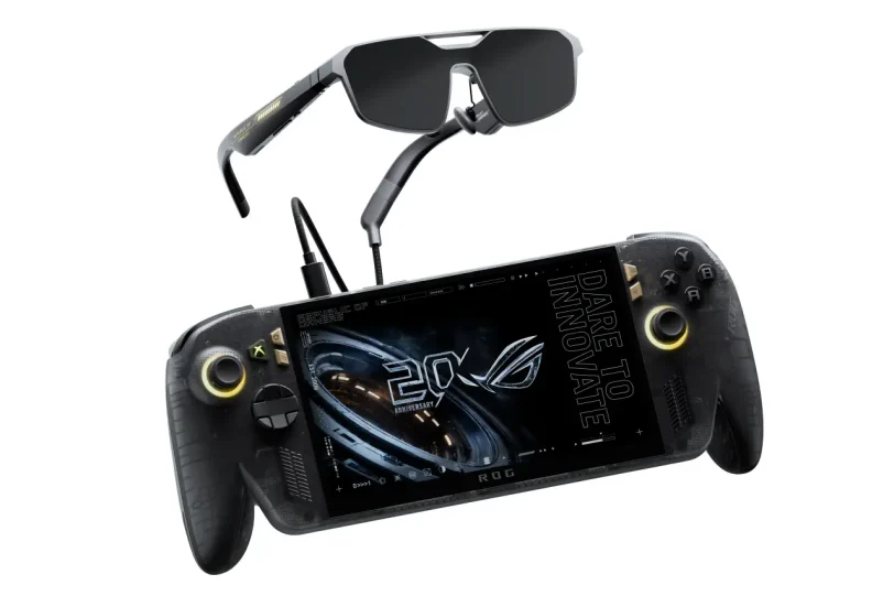 קונסולת ה-ROG XBOX Ally X20 ומשקפי ROG XREAL R1 (מקור אסוס)