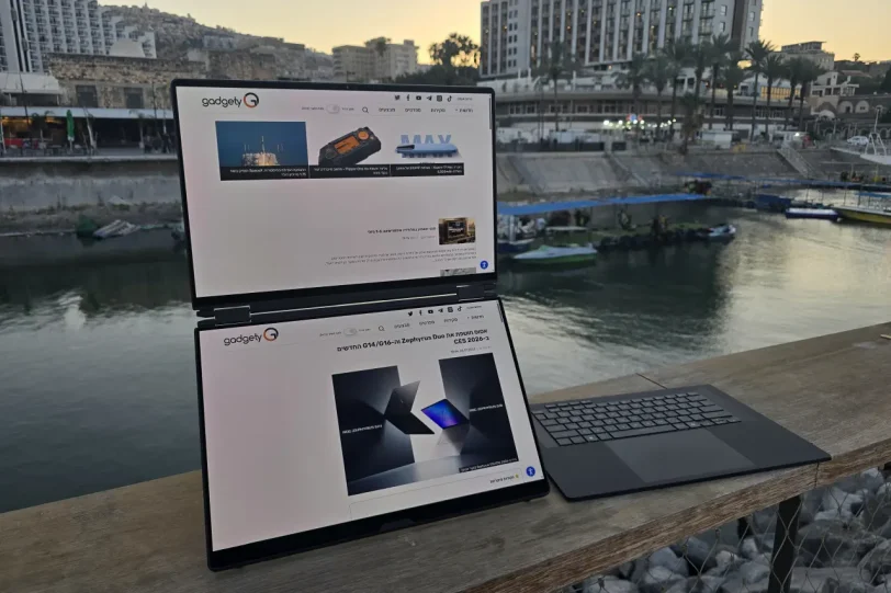 נייד ROG Zephyrus Duo (צילום: יאן לנגרמן, גאדג’טי)