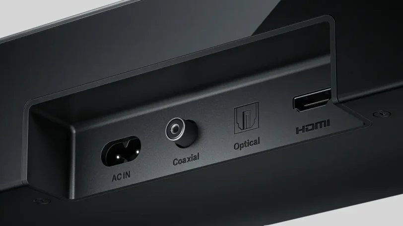 חיבורי ה-Xiaomi Soundbar Pro (מקור שיאומי)