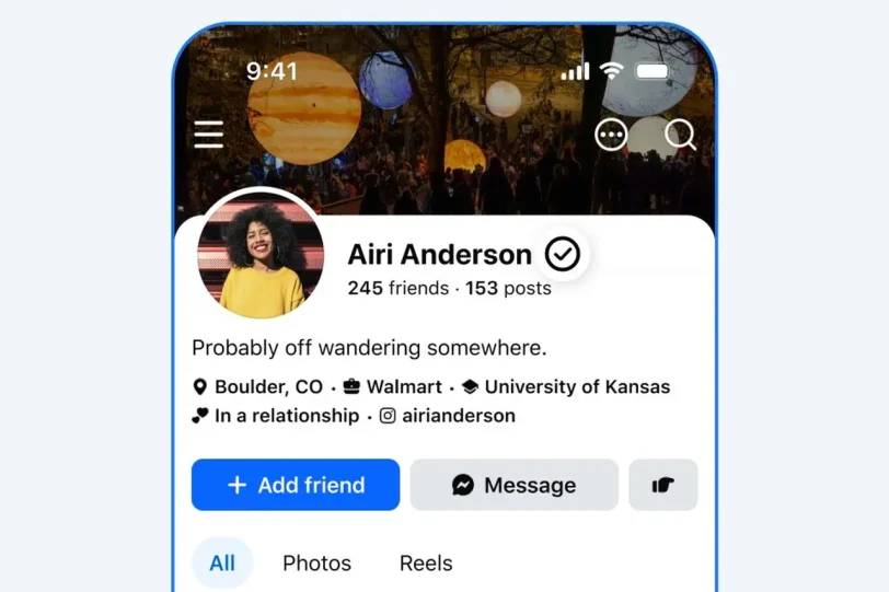Facebook Verified (מקור מטא)