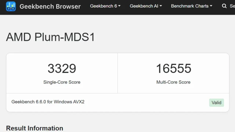 ביצועי Zen 6 (מקור Geekbench)