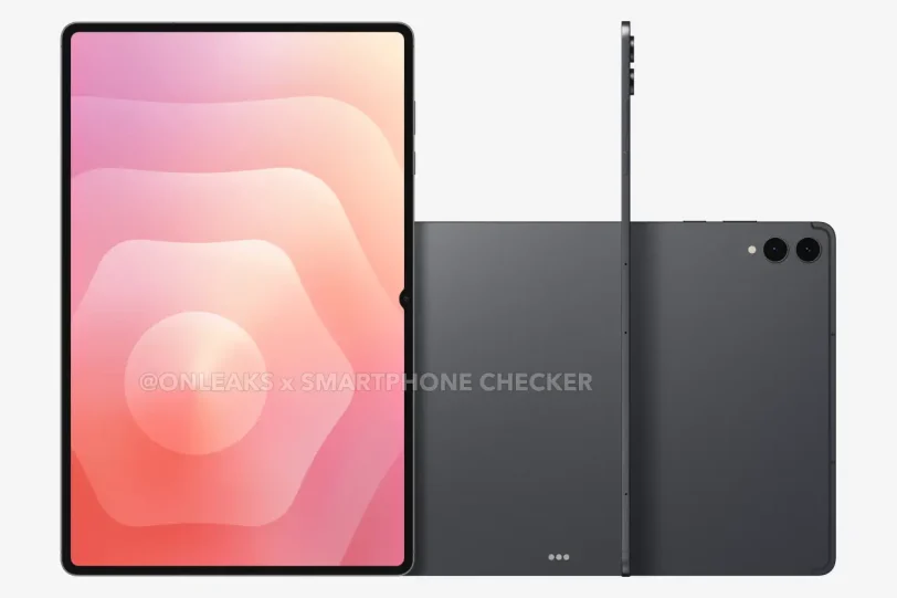 Samsung Tab S12 Ultra (מקור smartphone checker ו-OnLeaks)