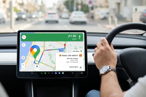 הדמיית הזמנת אוכל ב-Google Maps