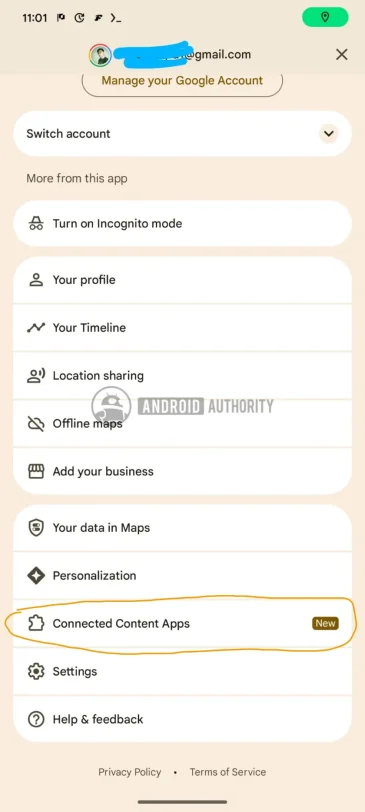 אפשרות חיבור חדשה ב-Google Maps (קרדיט: Android Authority)