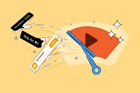 חוסם פרסומות יוטיוב בדפדפן DuckDuckGo (מקור DuckDuckGo)