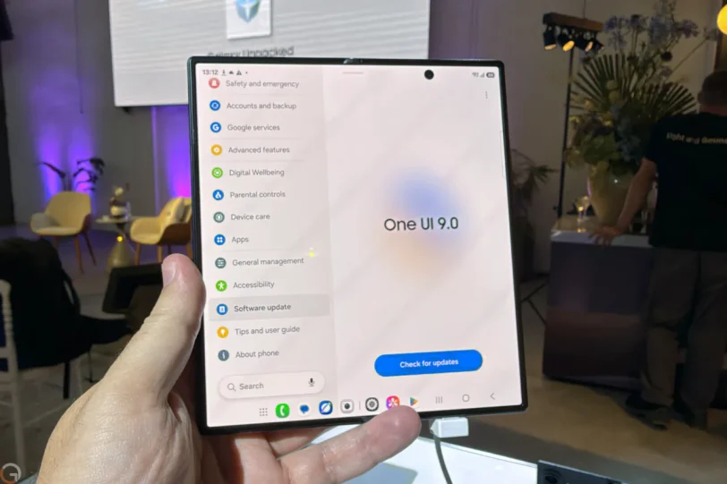 OneUI 9 ב-Galaxy Z Fold8 (צילום: רונן מנדזיצקי)