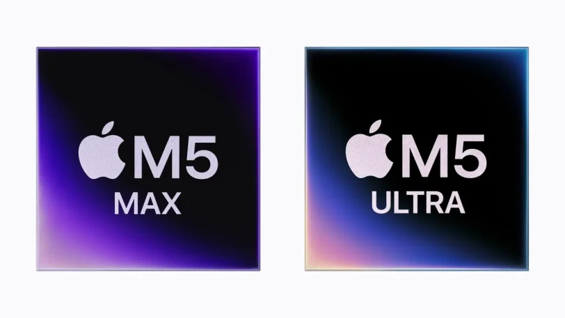 שבב M5 Max ו-M5 Ultra (מקור אפל)