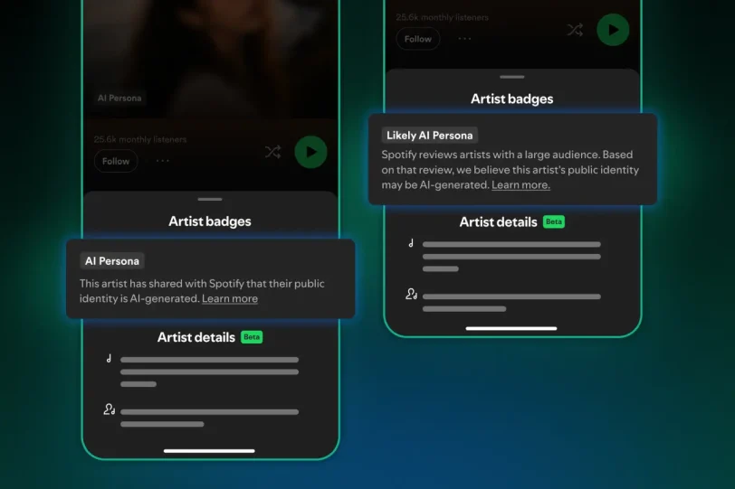 תג AI Persona (מקור ספוטיפיי)