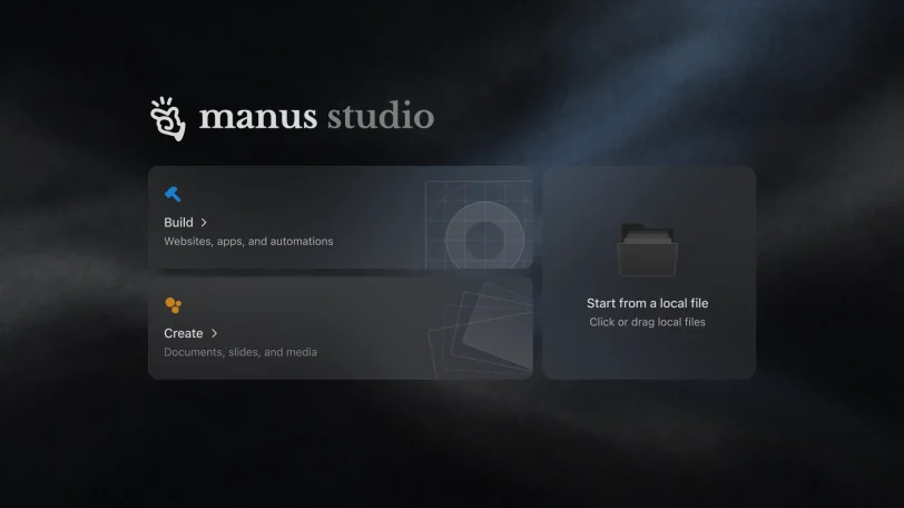 Manus Studio (מקור Manus)