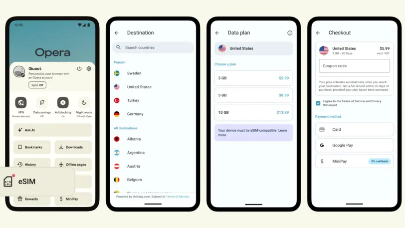 eSIM with Opera (מקור אופרה)