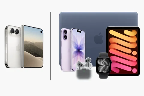 iPhone Duo מול אוסף מוצרי אפל (קרדיט: Apple)