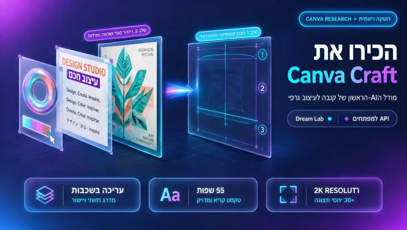 תוצר עם עברית ב-Canva Craft לאחר מקצה תיקונים (תמונה באמצעות Canva)